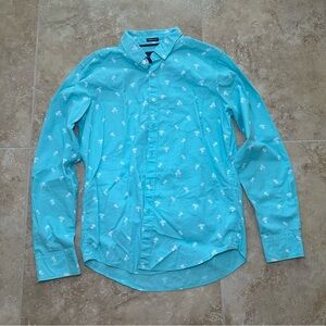 Teal Men’s American eagle button up shirt